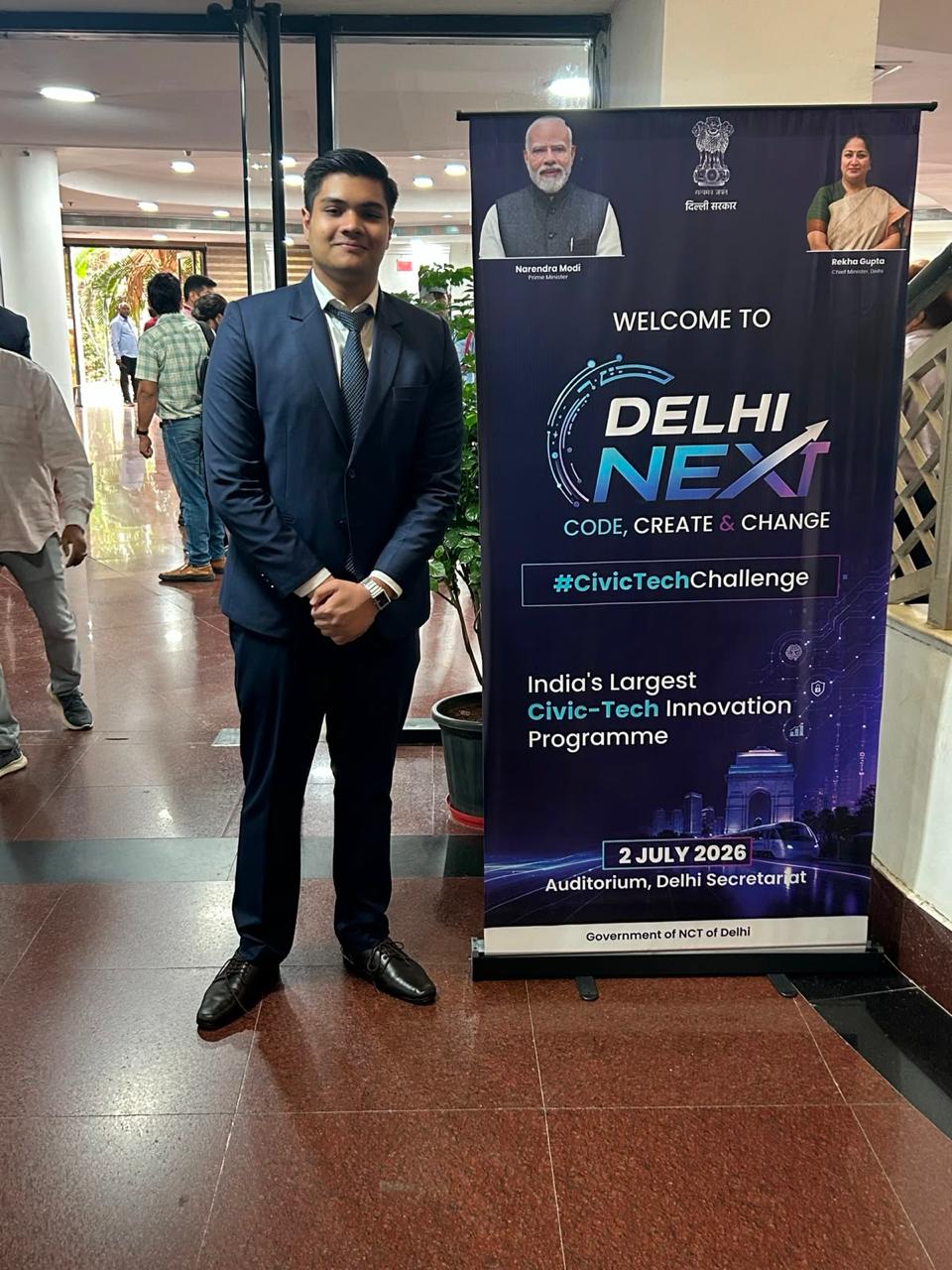 At the DelhiNext program