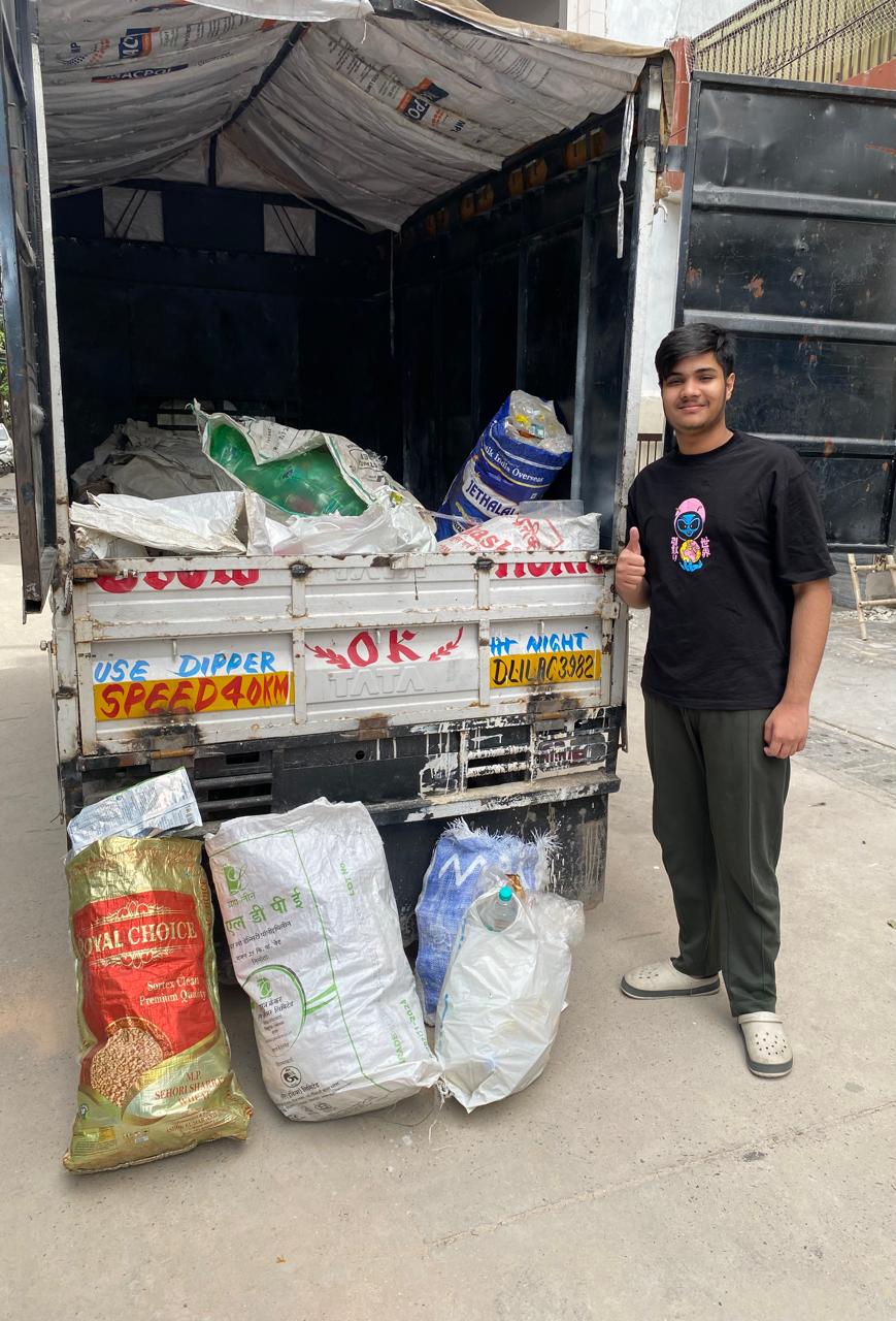 Recyclables collected for onward processing