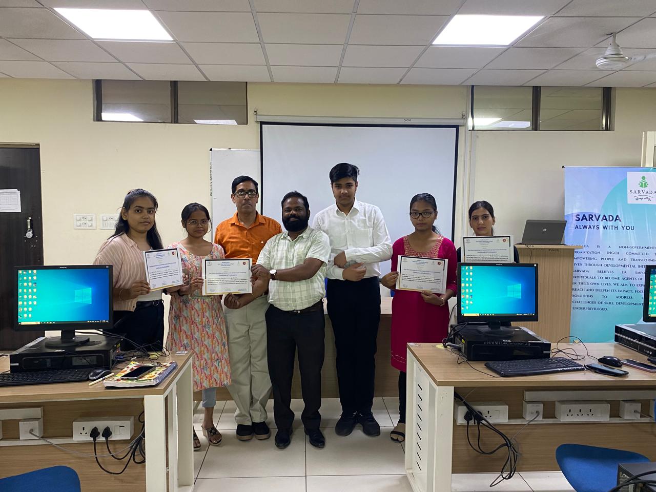 Sarvada participant certificates